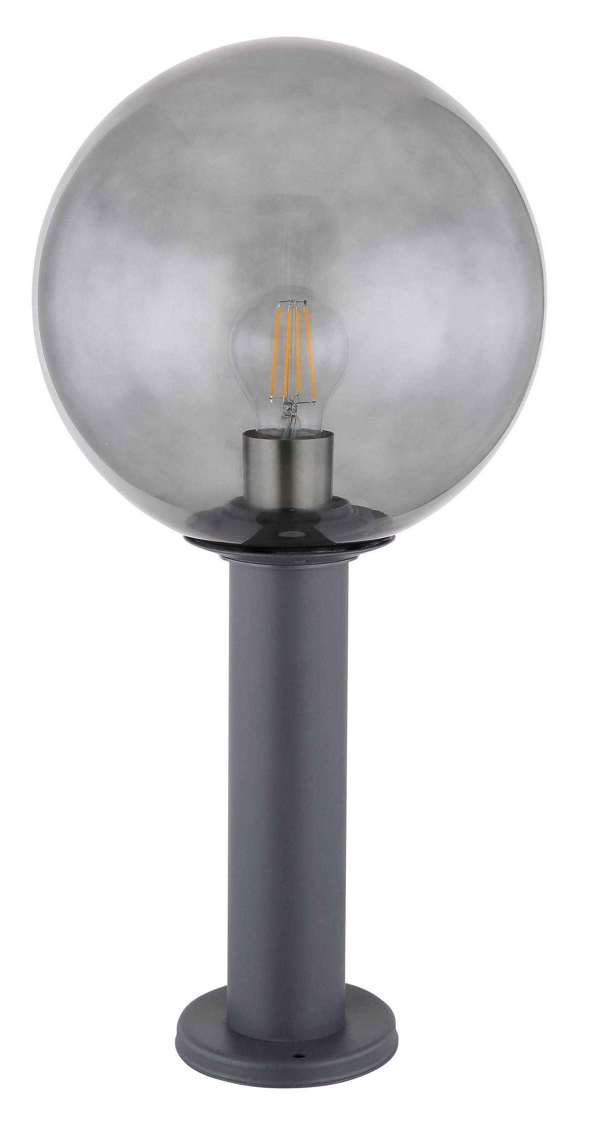 AUßENSTEHLEUCHTE 25/50 cm   - Anthrazit, Basics, Glas/Metall (25/50cm) - Globo