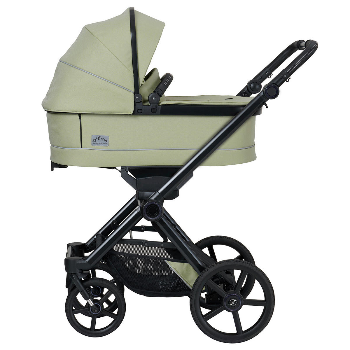 KINDERWAGENSET IVY GTR Outdoor HB  - Schwarz/Hellgrün, Basics, Textil/Metall (94/58/119cm) - Hartan