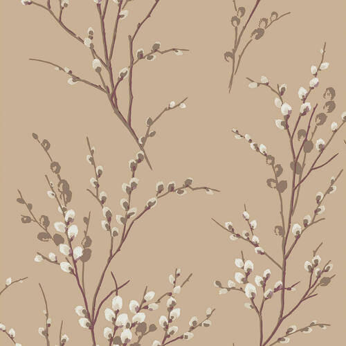 Xora Vliestapete Beige 52x1000 cm