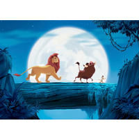 FOTOTAPETE THE LION KING MOON WALK  - Blau, Design, Textil (350/250cm) - Disney