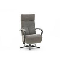 RELAXSESSEL in Textil Grau  - Schwarz/Grau, Design, Textil/Metall (76/110/83cm) - Beldomo Speed