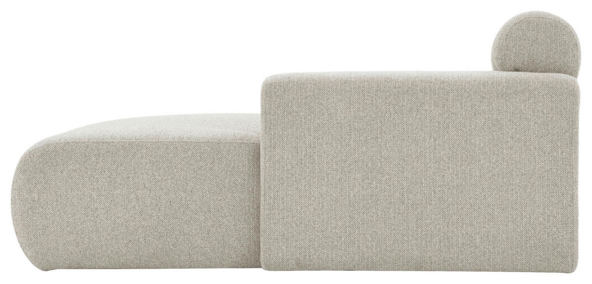 ECKSOFA Taupe Leinenoptik  - Taupe, Design, Holz/Textil (260/68/156cm) - P & B