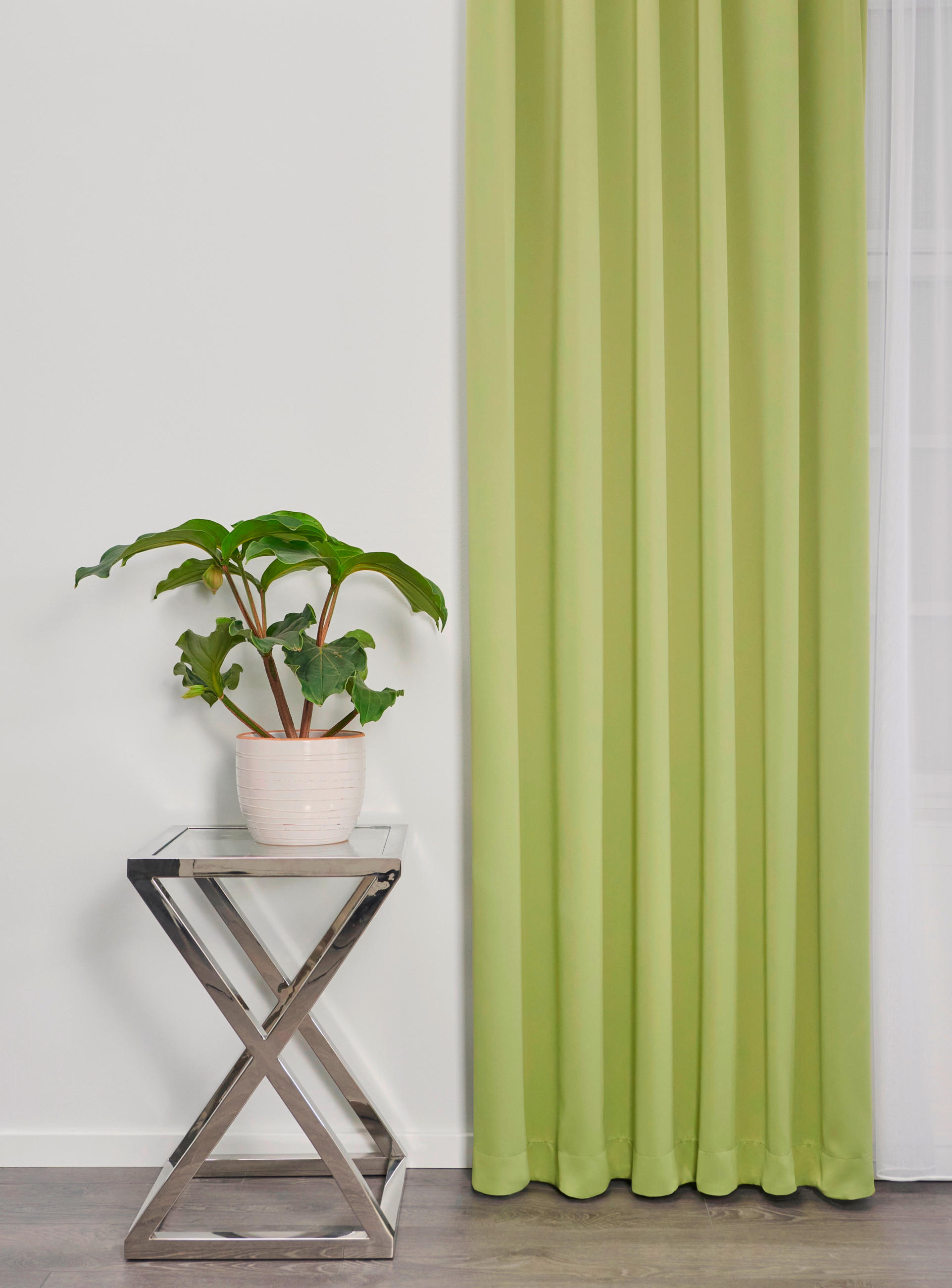 MATERIAL TEXTIL DECORATIV opac  - verde, Basics, textil (280cm)