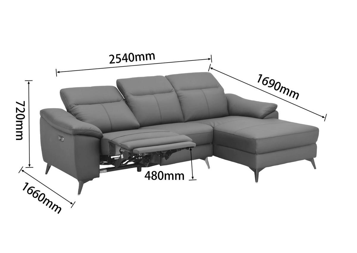 ECKSOFA  Lederlook Kombination Echtleder/Lederlook Schwarz  - Schwarz, Design, Leder/Textil (254/168cm) - Xora