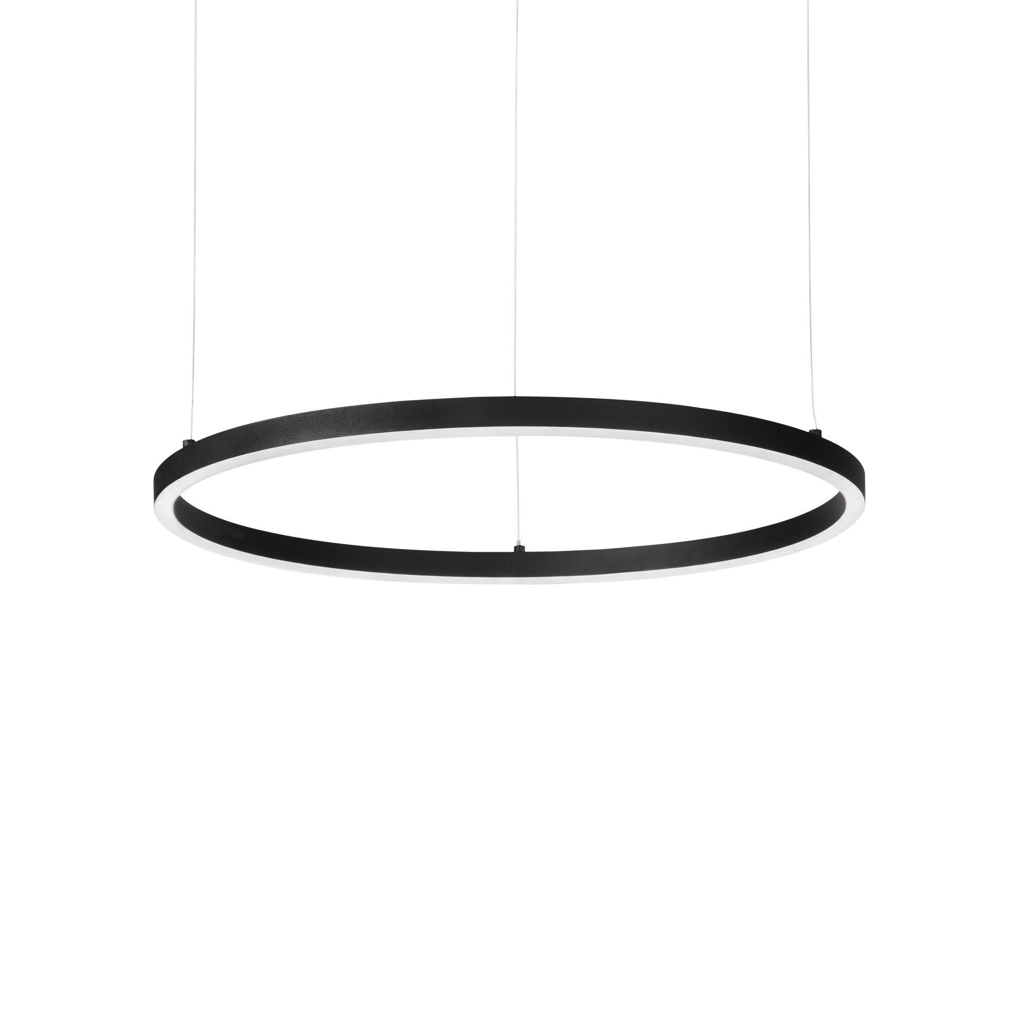 LED-HÄNGELEUCHTE Oracle Slim 70/27,5/202,5 cm   - Schwarz, Design, Kunststoff/Metall (70/27,5/202,5cm) - Ideal Lux