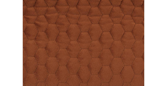 ECKSOFA in Velours Orange  - Schwarz/Orange, KONVENTIONELL, Textil/Metall (182/279cm) - Hom`in