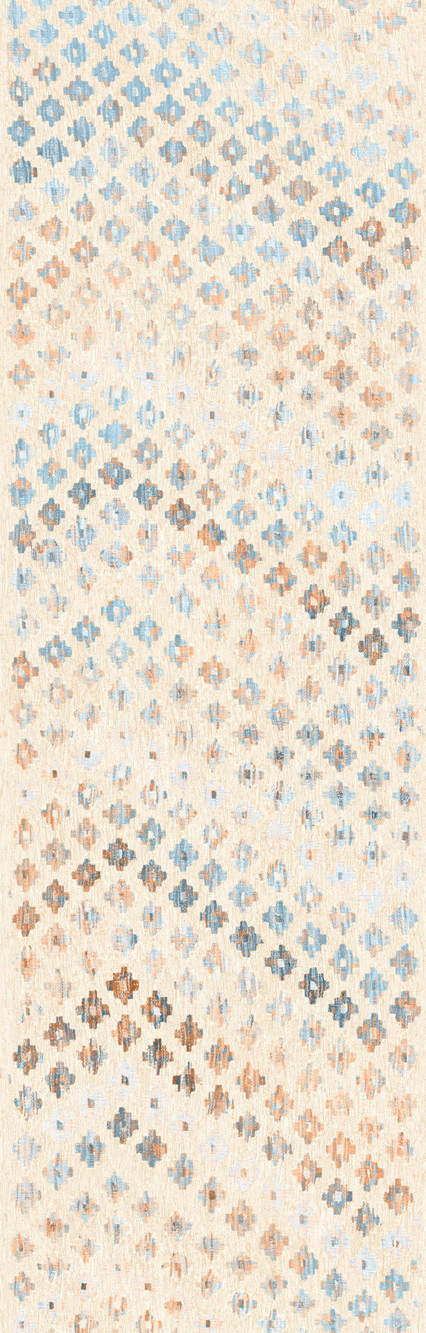 LÄUFER Ondea Zigira 80/250 cm  in Creme, Pastellblau, Cognac  - Pastellblau/Cognac, Trend, Kunststoff/Textil (80/250cm) - Lindorug