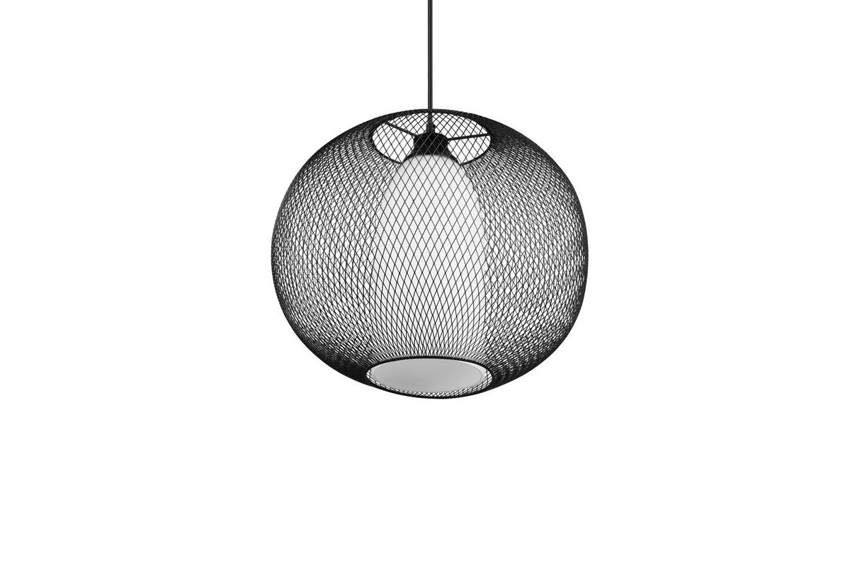 PENDELLEUCHTE 40/150 cm    - Weiss/Schwarz, Konventionell, Glas/Metall (40/150cm) - Trio Leuchten