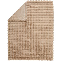 FELLDECKE PONPON 150/200 cm  - Beige, KONVENTIONELL, Textil (150/200cm) - Dieter Knoll