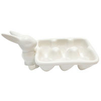 EIERBECHER Keramik  - Weiß, LIFESTYLE, Keramik (19,3/10/10,5cm)