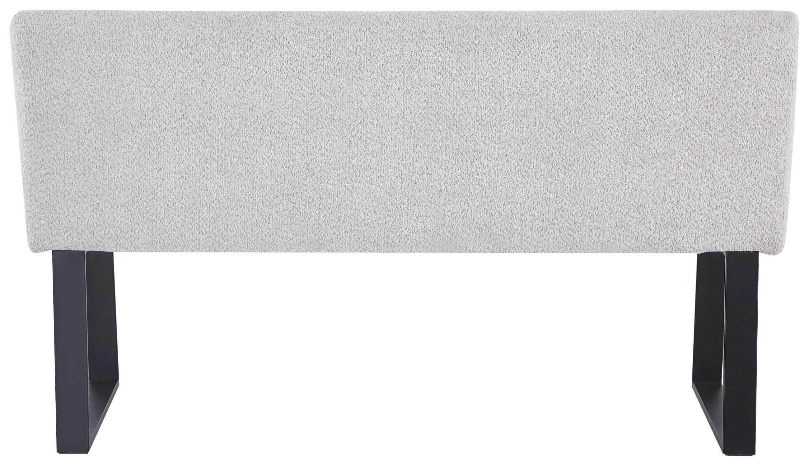 SITZBANK in Metall, Textil Beige  - Beige/Schwarz, KONVENTIONELL, Textil/Metall (140/83/61cm) - MID.YOU
