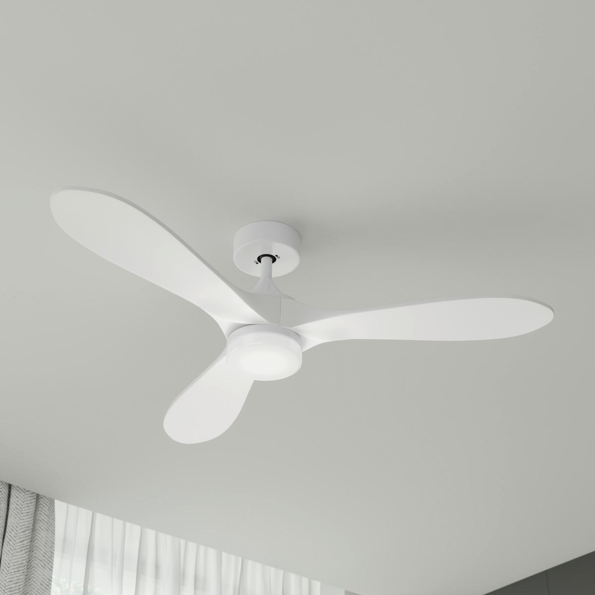 VENTILATOR STROPNI  bijela   bijela   - bijela, Basics, metal/plastika (132/35cm) - Mican