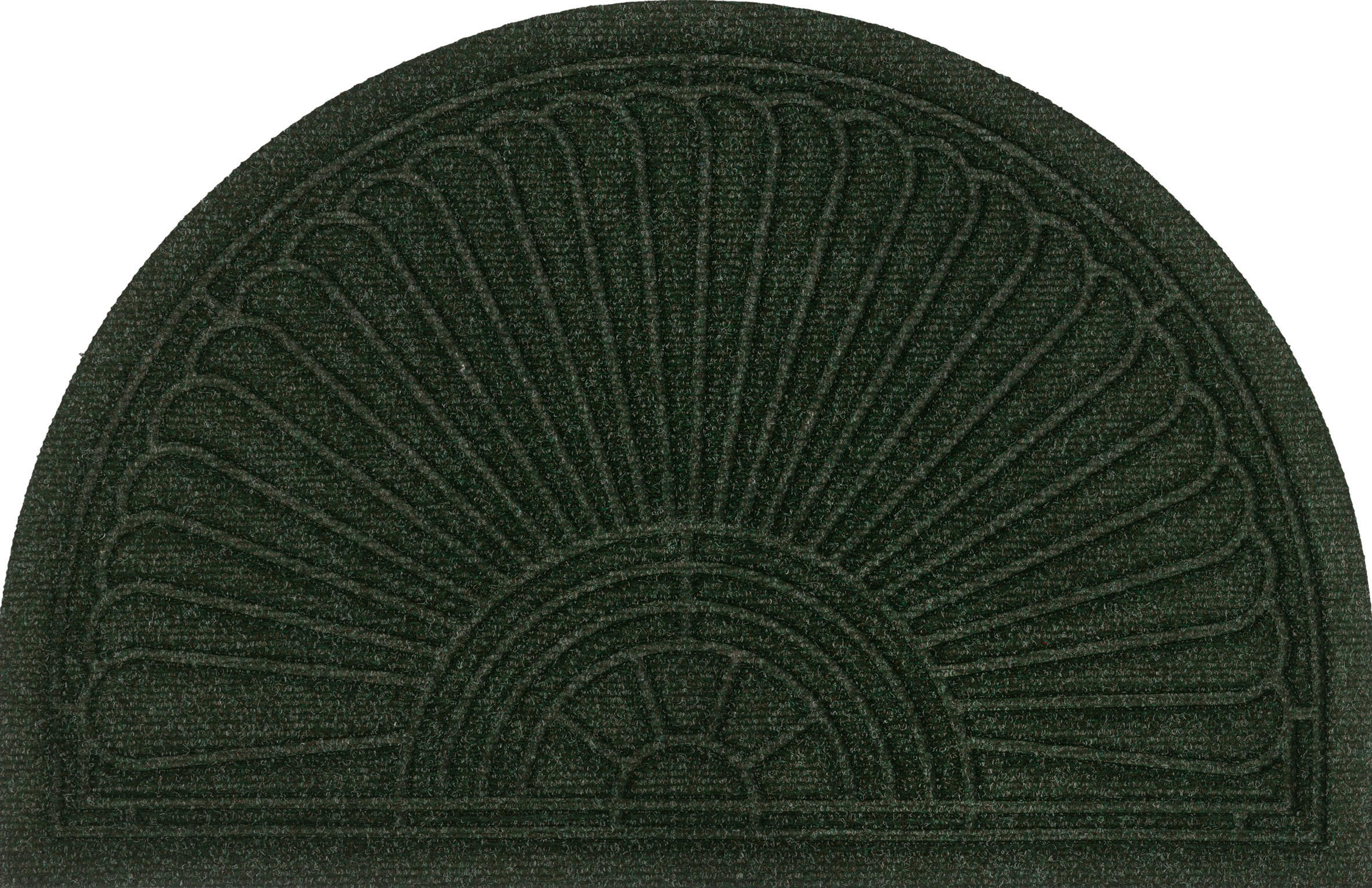 FUßMATTE 55/85 cm Halfmoon midnight green  - Grün, KONVENTIONELL, Kunststoff/Textil (55/85cm) - wash+dry