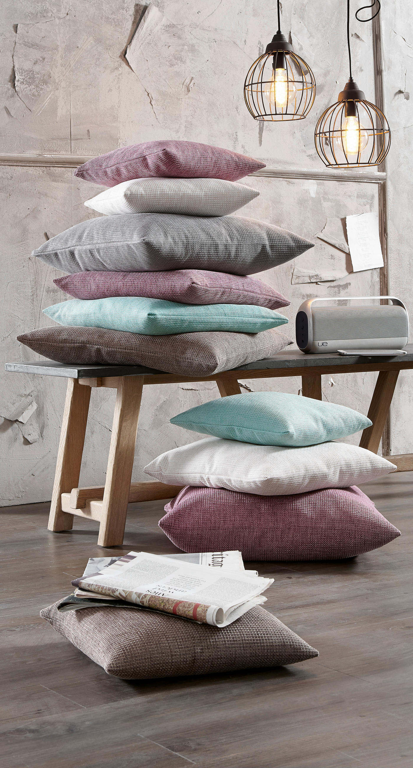 KISSENHÜLLE Dallas 40/40 cm  - Creme, Basics, Textil (40/40cm) - Novel