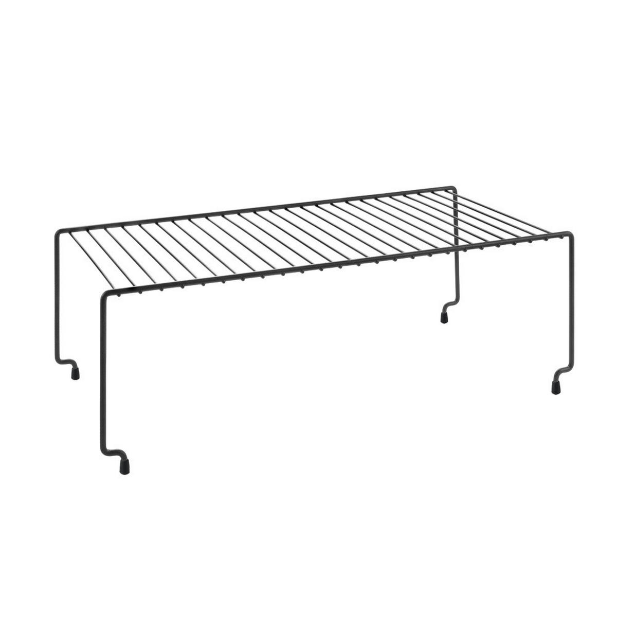 KÜCHENREGAL  - Schwarz, Basics, Metall (47/15/23cm) - Metaltex
