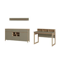 BÜRO erweiterbar, Typenauswahl Eukalyptusholzfarben - Eukalyptusholzfarben, Design, Holzwerkstoff - MID.YOU