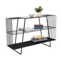REGAL  120/78/32 cm Schwarz  - Schwarz, LIFESTYLE, Glas/Metall (120/78/32cm) - Kare-Design