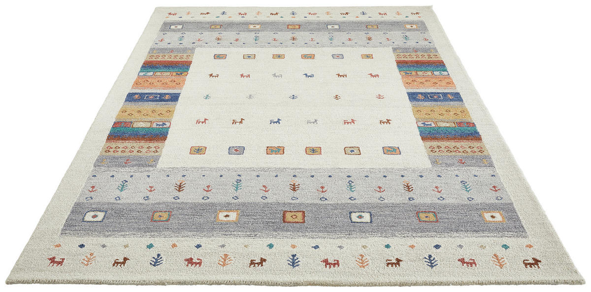 TUFTTEPPICH 160/230 cm EDITION ALKATIF NOMAD Multicolor, Silberfarben  - Silberfarben/Multicolor, Basics, Textil (160/230cm) - Cazaris