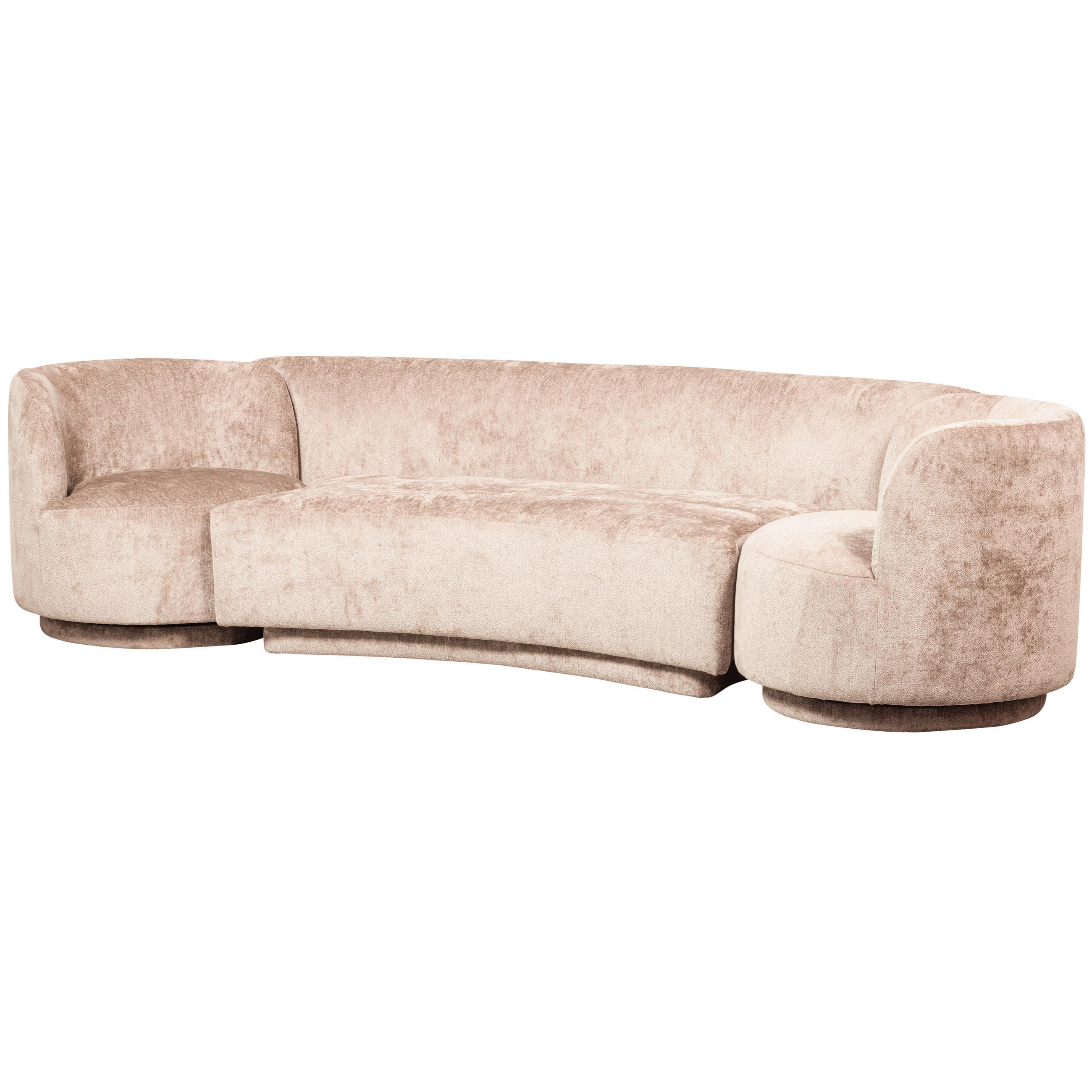 BIGSOFA Chenille Naturfarben - Naturfarben, Design, Textil (290/72/97cm) - Livetastic
