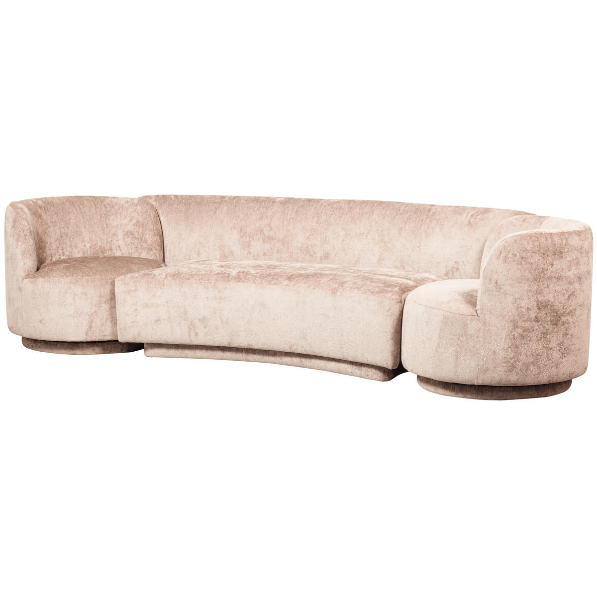 BIGSOFA Chenille Naturfarben  - Naturfarben, Design, Textil (290/72/97cm) - Livetastic