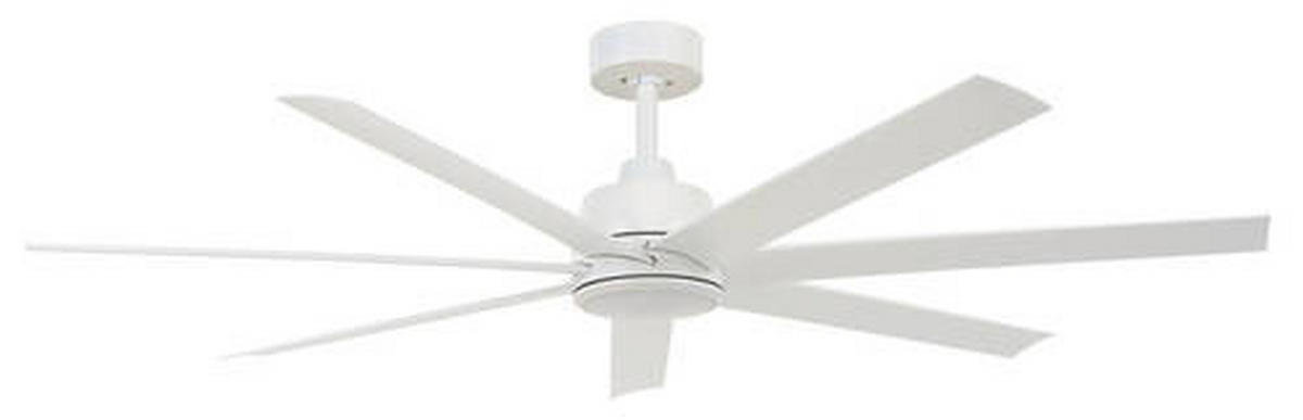 DECKENVENTILATOR 137/35 cm   - Weiß, Basics, Kunststoff/Metall (137/35cm) - P & B