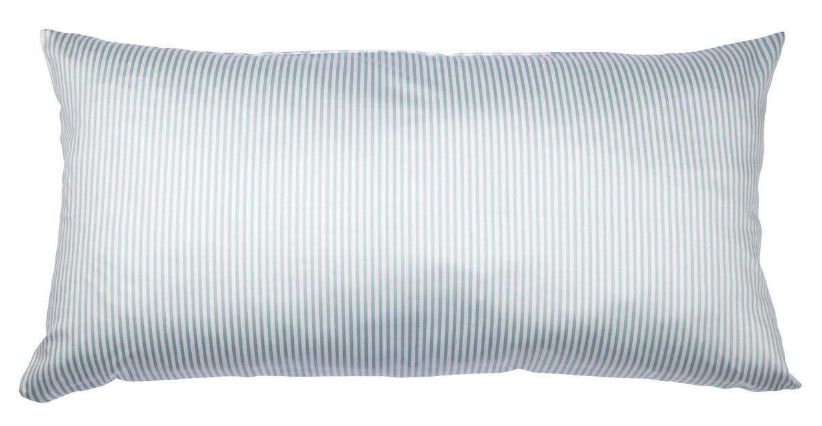 KISSENHÜLLE Giorgio 40/80 cm  - Weiß/Hellgrün, KONVENTIONELL, Textil (40/80cm) - Janine