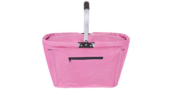 EINKAUFSKORB 50/27/27 cm - Pink/Alufarben, Basics, Kunststoff/Textil (50/27/27cm) - Boxxx