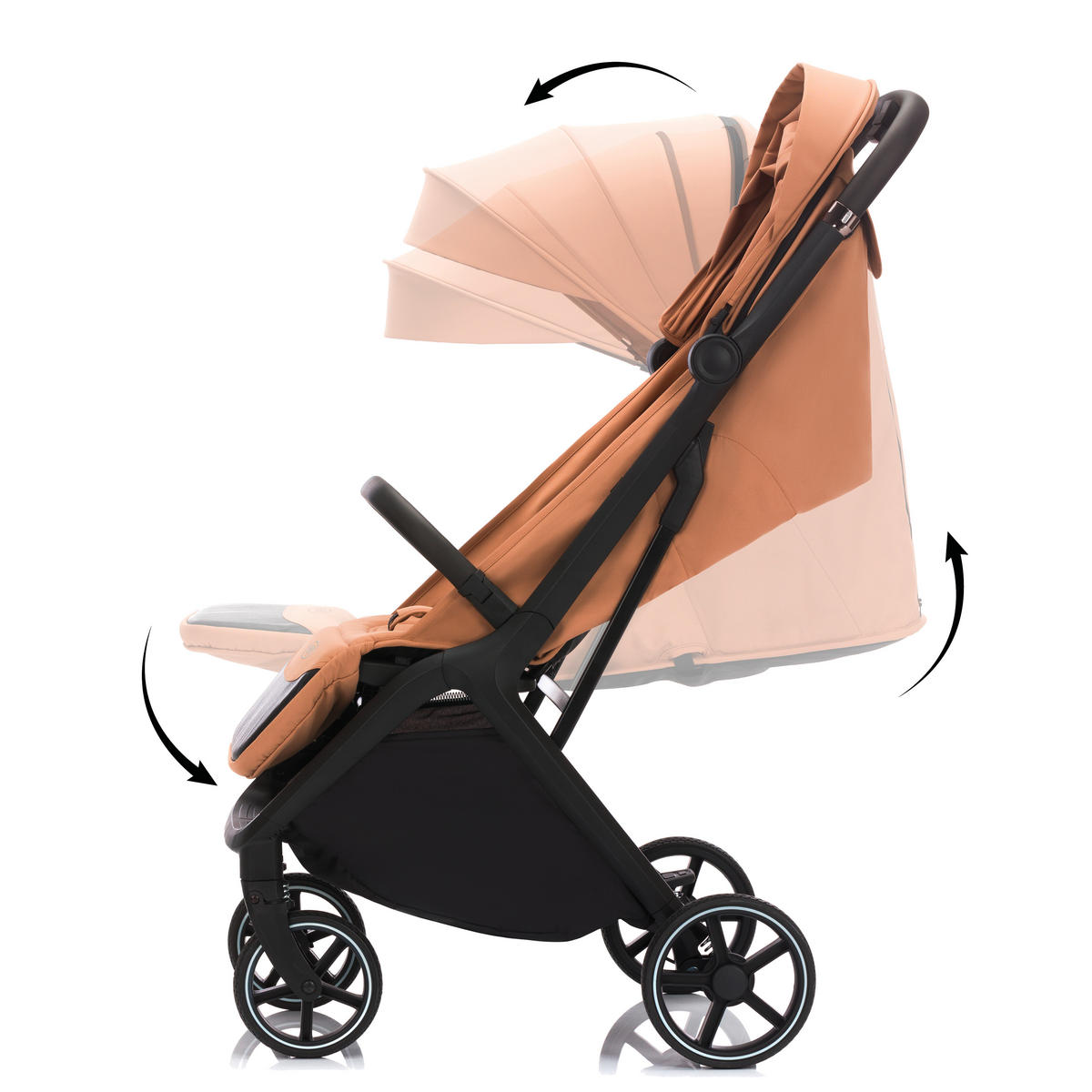 BUGGY Cooper  - Sandfarben/Schwarz, Basics (50/107/69cm) - Fillikid