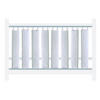 ZAŠTITNA OGRADICA ZA KREVET   - bijela/plava, Basics, tekstil (27/56cm)