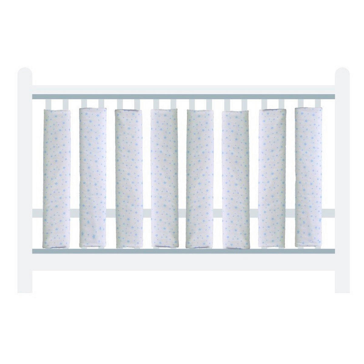 ZAŠTITNA OGRADICA ZA KREVET   - bijela/plava, Basics, tekstil (27/56cm)