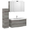 BADEZIMMER 4-teilig  in 152 cm  - Chromfarben/Graphitfarben, KONVENTIONELL, Glas/Keramik (152cm) - Pelipal