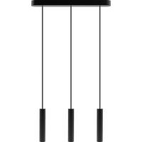 ZÁVĚSNÉ SVÍTIDLO, 52/3.4/150 cm  - černá, Design, dřevo (52/3.4/150cm)