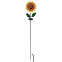 SOLARLEUCHTE Coralie 19/6/100 cm  - Gelb/Schwarz, Design, Kunststoff/Metall (19/6/100cm) - Globo