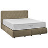 BOXSPRINGBETT 180/200 cm  in Beige  - Beige/Schwarz, Design, Kunststoff/Textil (180/200cm) - Johann Jakob