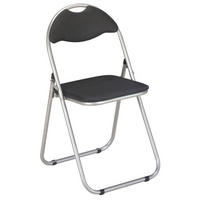 ZLOŽLJIV STOL, kovina, umetna masa črna, barve aluminija  - črna/barve aluminija, Moderno, kovina/umetna masa (44/80/47cm) - Carryhome