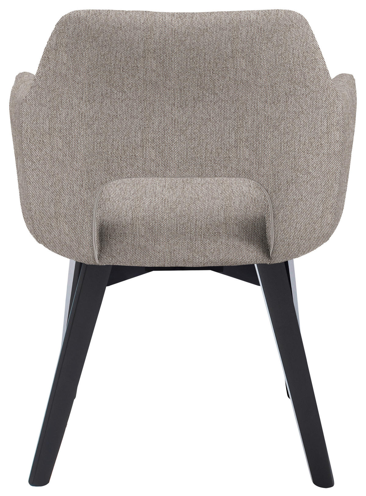 ARMLEHNSTUHL  in Mikrofaser  - Schwarz/Cappuccino, Design, Holz/Textil (57/84/57cm) - Voleo