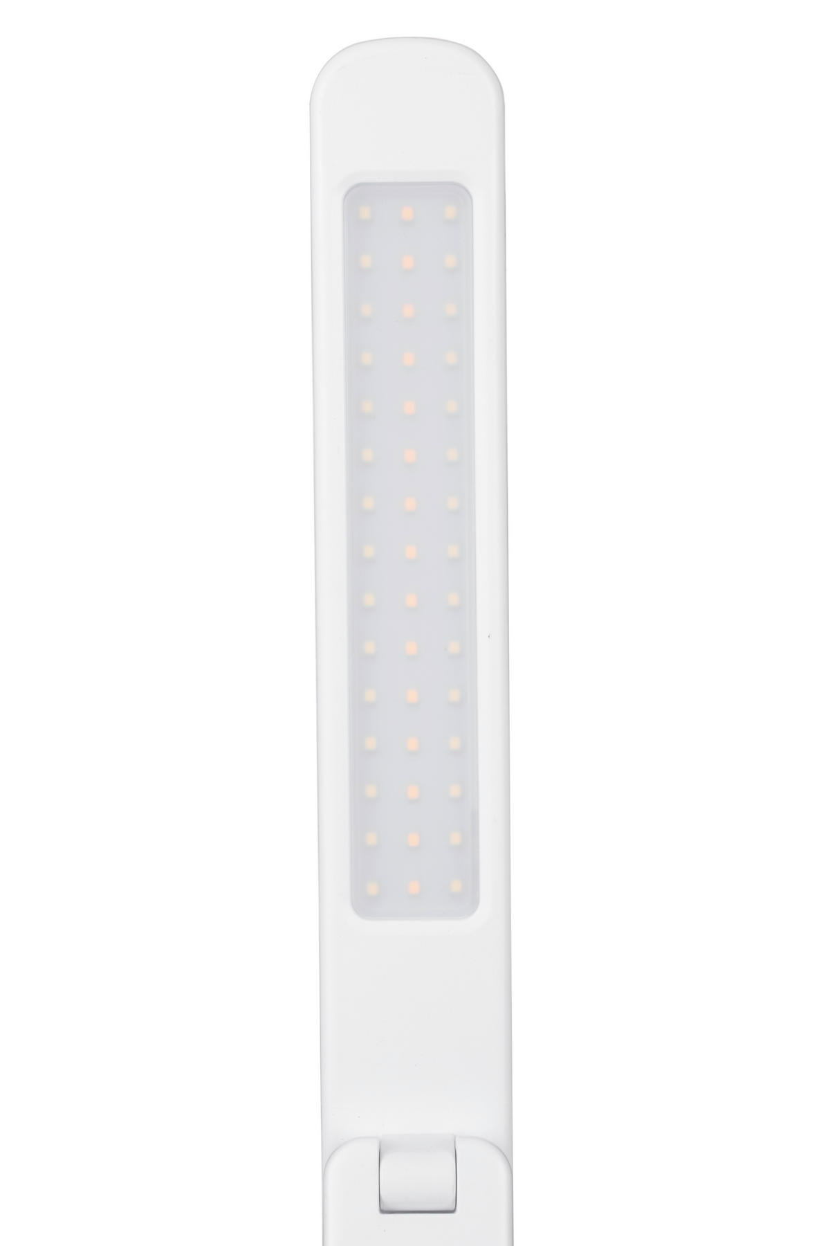 LAMPA NA PSACÍ STŮL, dotykový stmívač, 28/16/48,8 cm - bílá/černá, Konvenční, plast (28/16/48,8cm) - Novel