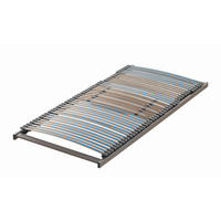 LATTENROST 90/200 cm Mittelzone verstellbar, Buche  - Blau/Braun, Basics, Holz (90/200cm) - Dieter Knoll