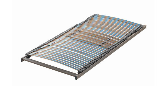 LATTENROST 90/200 cm Mittelzone verstellbar, Buche  - Blau/Braun, Basics, Holz (90/200cm) - Dieter Knoll