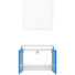 BADEZIMMER - Blau/Weiß, Design, Glas/Holzwerkstoff (70cm) - Dieter Knoll BADEZIMMER - Blau/Weiß, Design, Glas/Holzwerkstoff (70cm) - Dieter Knoll