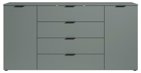 SIDEBOARD in 180/90/40 cm - Salbeigrün/Schwarz, Basics, Holzwerkstoff/Kunststoff (180/90/40cm) - Carryhome