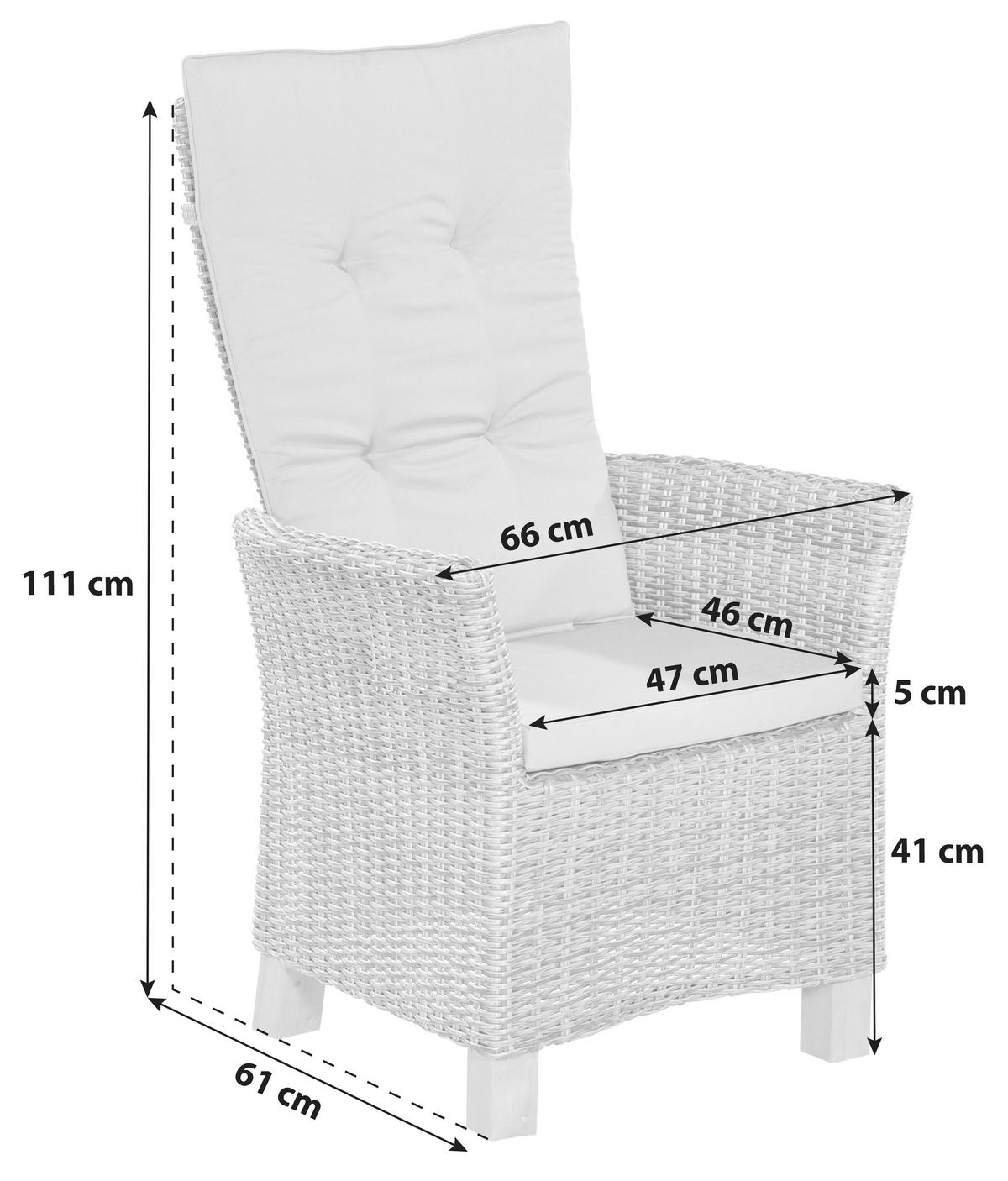 GARTENSESSEL Holz, Metall, Kunststoff, Textil Naturfarben, Cappuccino  - Naturfarben/Akaziefarben, KONVENTIONELL, Holz/Kunststoff (66/111/61cm) - Gardenson