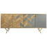 SIDEBOARD Mangoholz massiv lackiert Goldfarben, Grau, Naturfarben - Goldfarben/Naturfarben, MODERN, Holz/Stein (175/75/45cm) - Carryhome