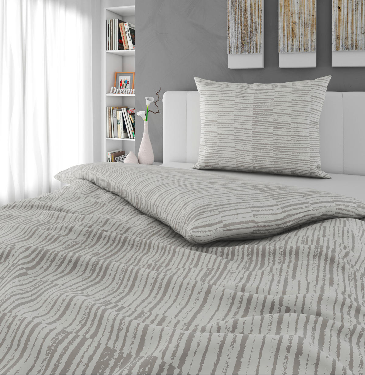 BETTWÄSCHE 2-teilig Satin 140/200 cm  - Multicolor, KONVENTIONELL, Textil (140/200cm) - Novel