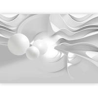 FOTOTAPETE  - Hellgrau/Weiß, LIFESTYLE, Textil (350/245cm) - artgeist