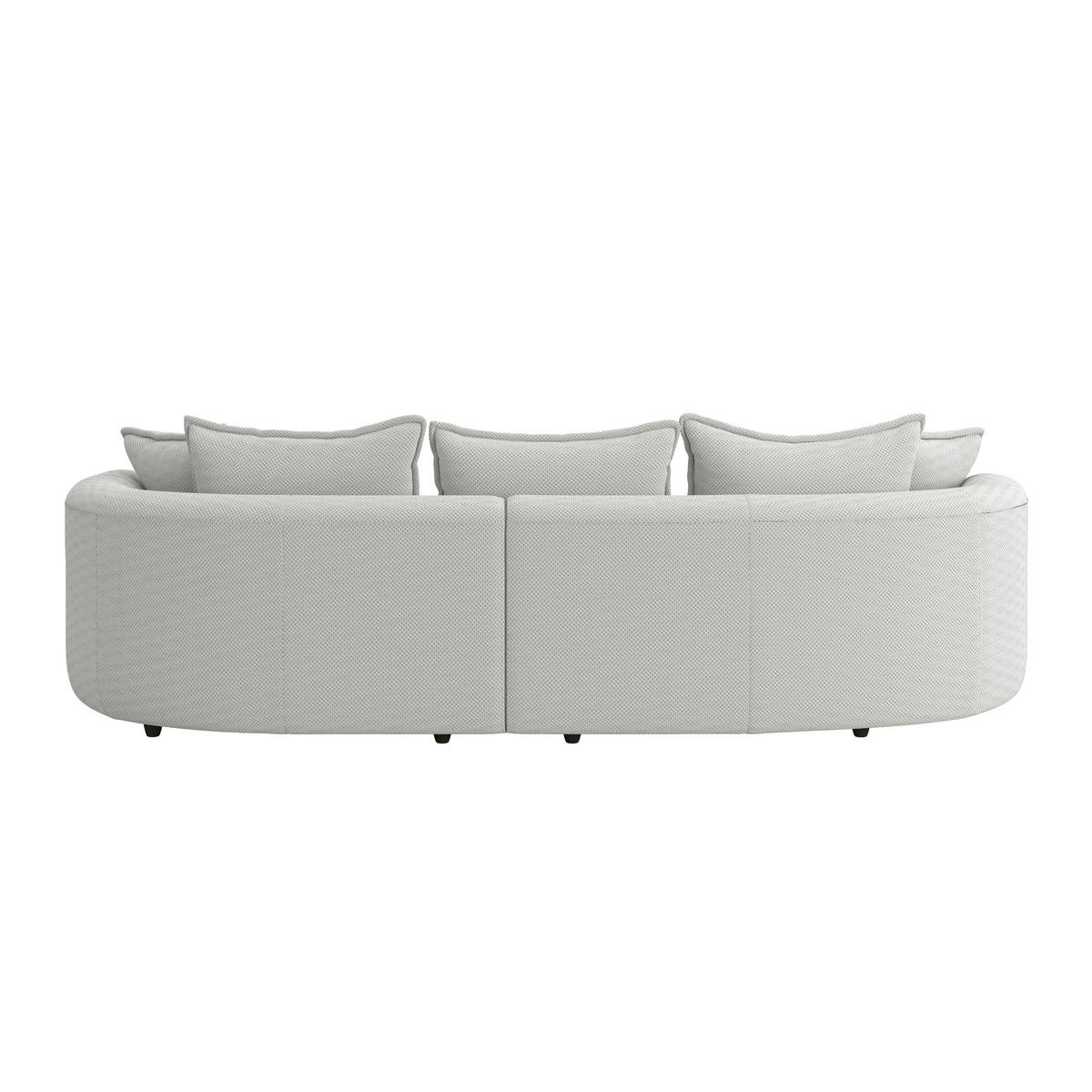 ECKSOFA in Velours, Struktur Beige  - Beige/Schwarz, Modern, Kunststoff/Textil (287/168cm) - Livetastic