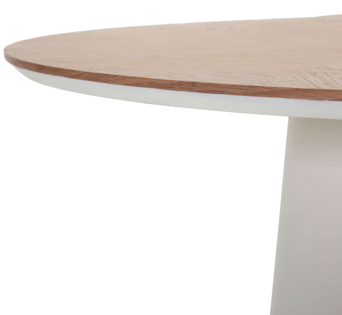 ESSTISCH 120/120/77 cm Echtholz  Holz rund Eichefarben, Beige  - Eichefarben/Beige, Design, Holz (120/120/77cm) - Milino