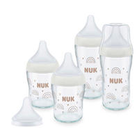 FLÄSCHCHENSET Perfect Match 5-teilig  - Beige, Basics, Glas (22,3/35,2/9,3cm) - NUK