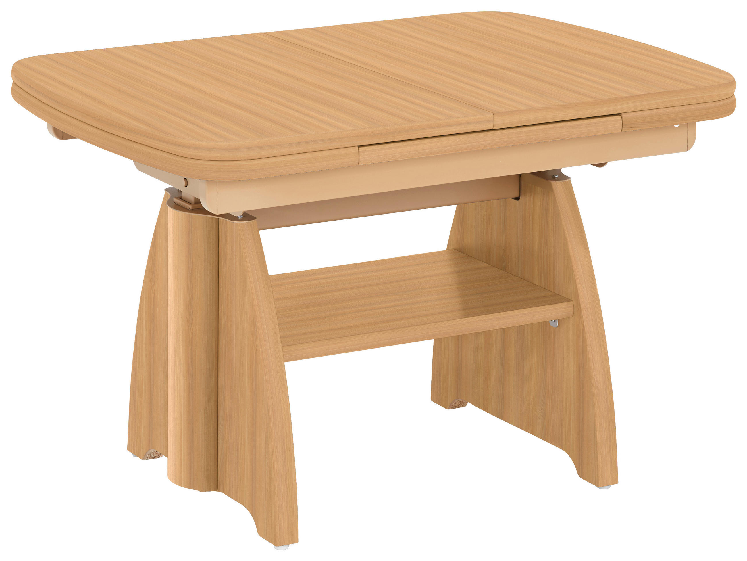 COUCHTISCH Kernbuche furniert 90-131/65/56-75 cm rechteckig Buchefarben  - Buchefarben, KONVENTIONELL, Holzwerkstoff (90-131/65/56-75cm) - Venda