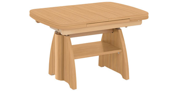 COUCHTISCH Kernbuche furniert 90-131/65/56-75 cm rechteckig Buchefarben  - Buchefarben, KONVENTIONELL, Holzwerkstoff (90-131/65/56-75cm) - Venda